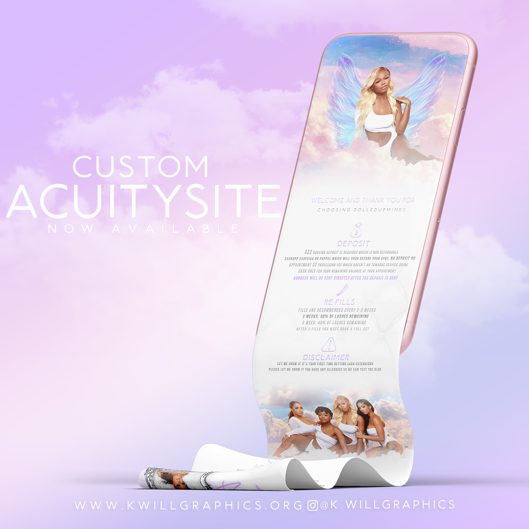custom acuity booking site