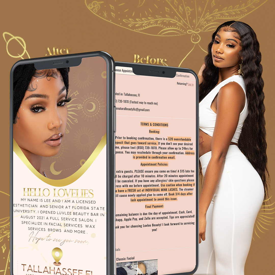 custom acuity booking site