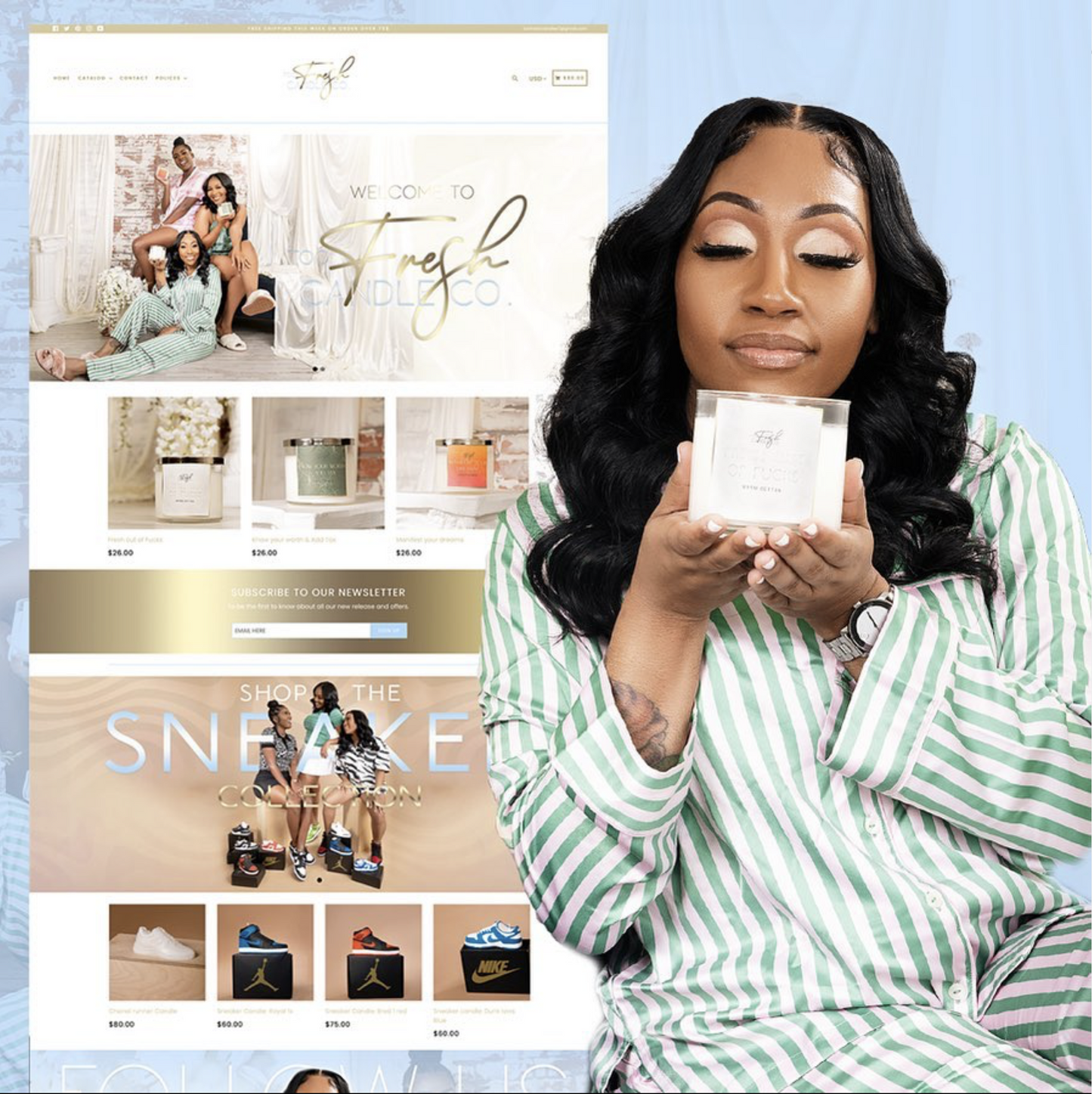 Half Website (Wix & Shopify)