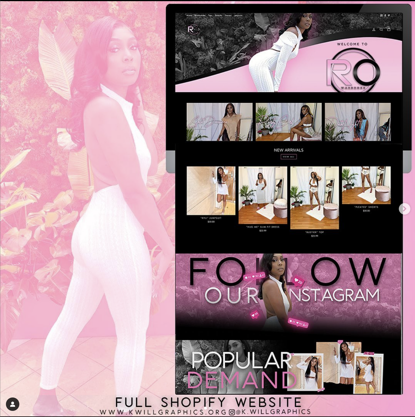 Full Website (wix & shopify )